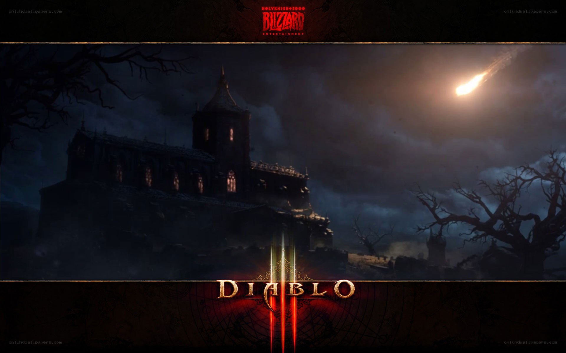 Diablo III game title screen