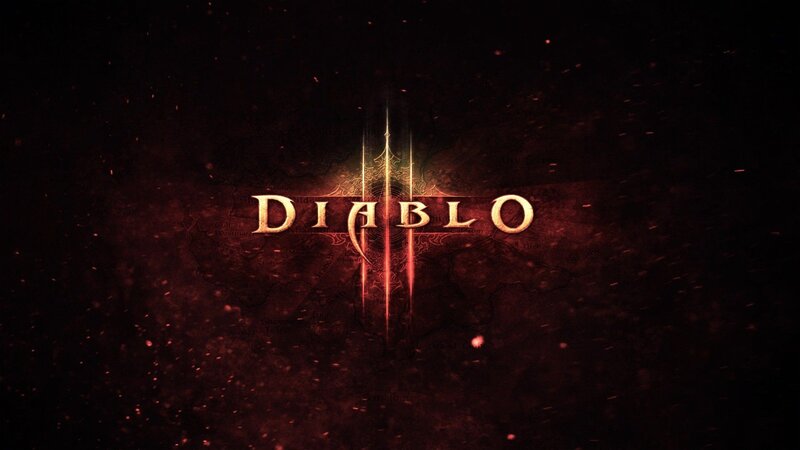 Diablo III Logo — Black, Dark, Dramatic, Night, Digital Art