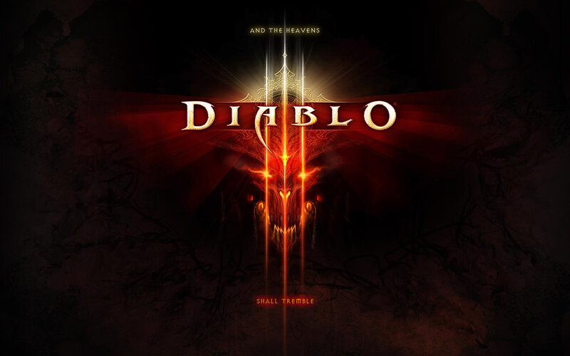 Diablo III Logo — Black, Dark, Dramatic