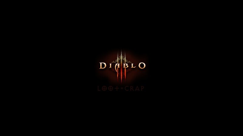 Diablo III Logo — Black, Dark