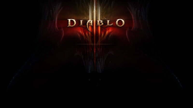 Diablo III Logo — Black, Dramatic, Night