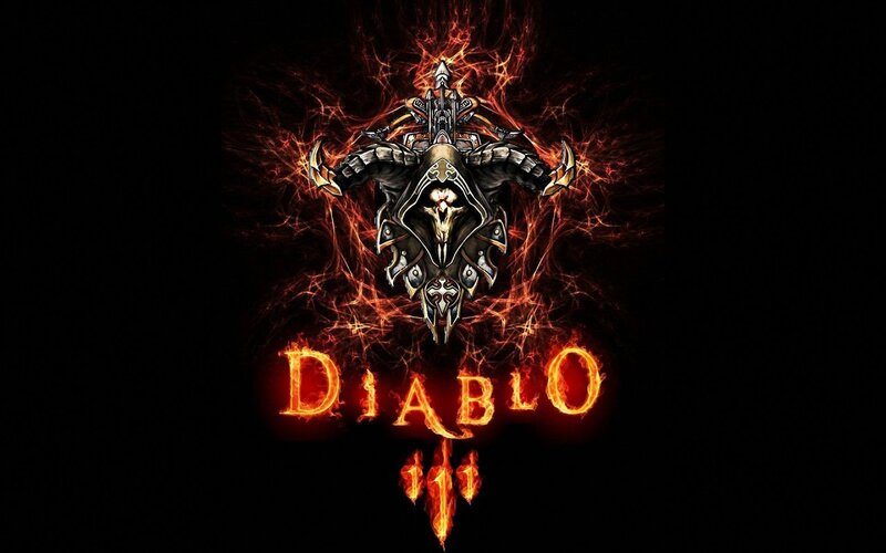 Diablo Iii Logo — Black, Dramatic