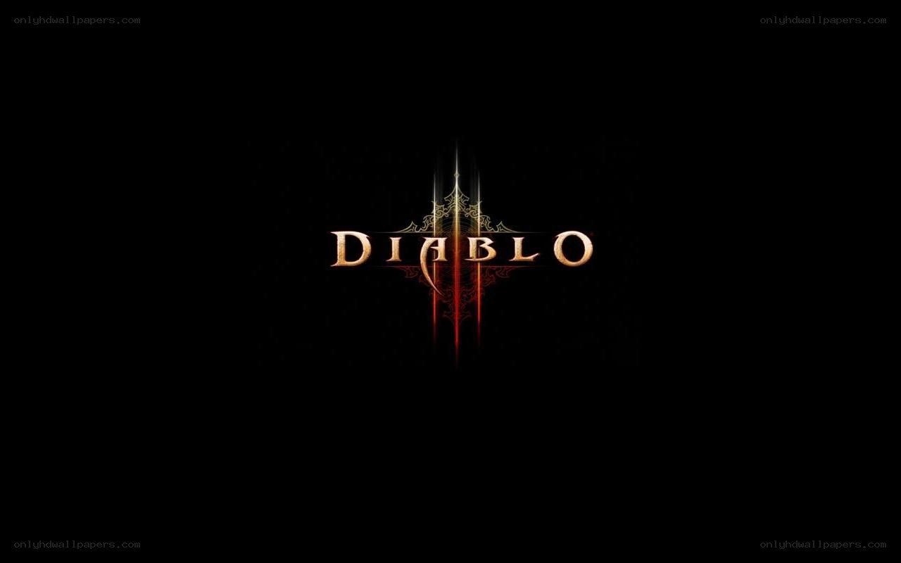 Diablo III logo on black background