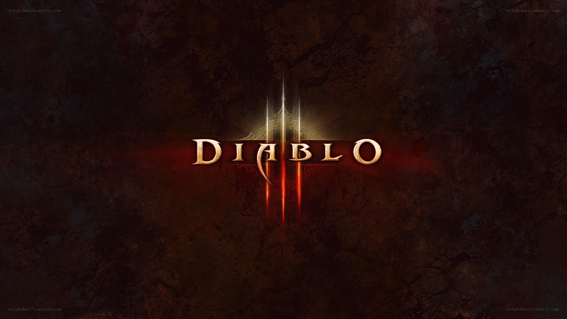 Diablo III logo on dark background