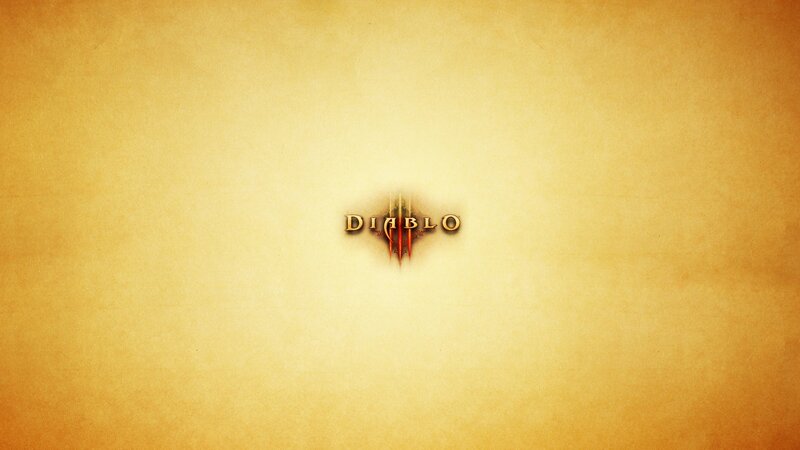 Diablo III logo on parchment