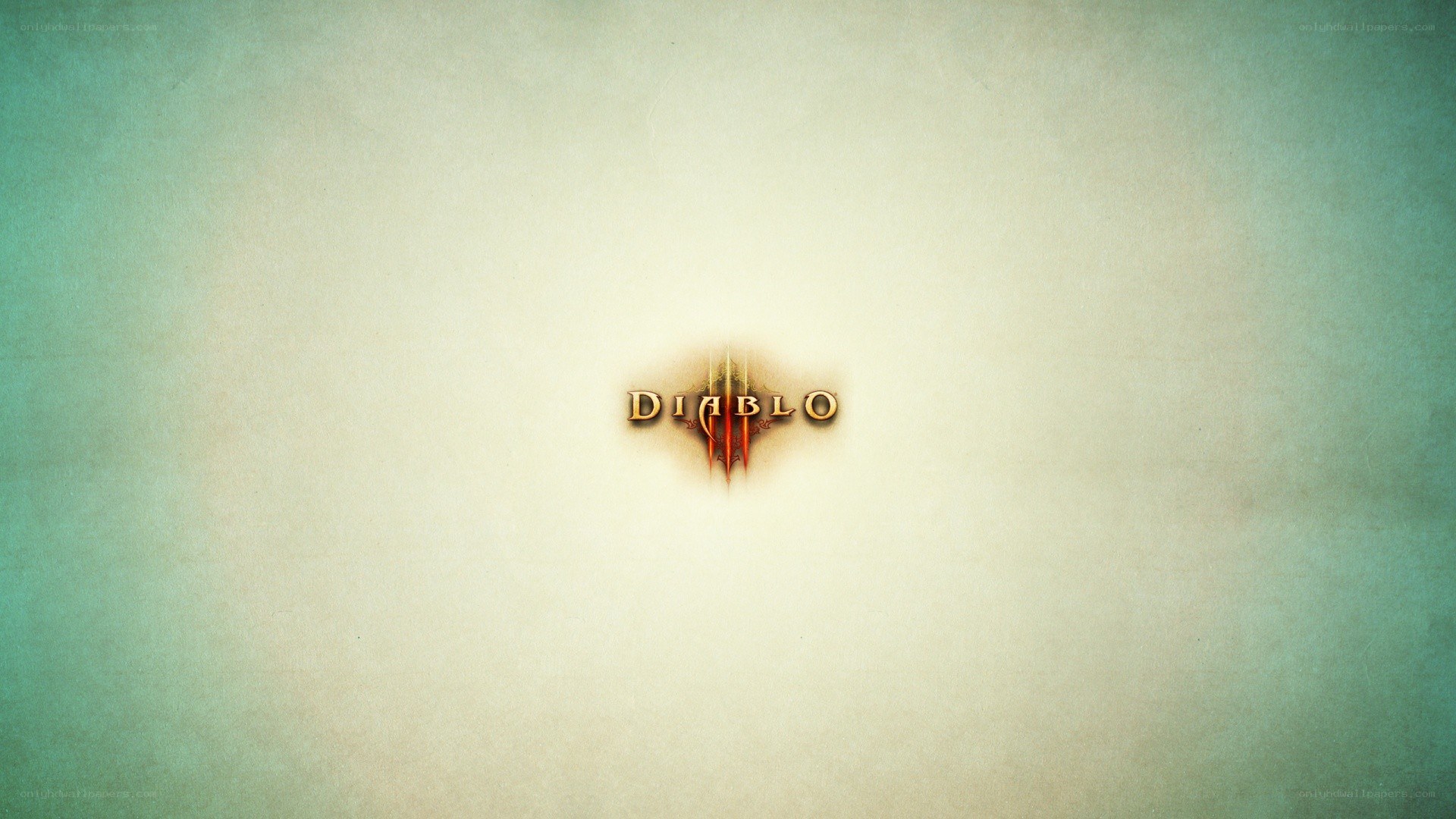 Diablo III logo on parchment