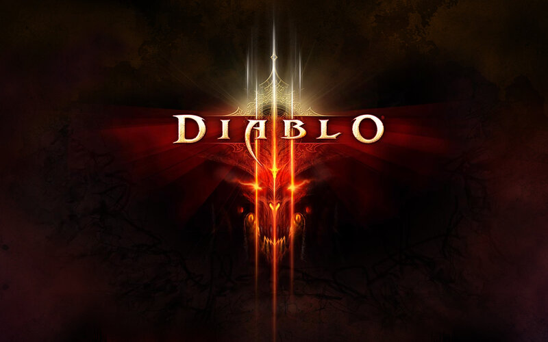 Diablo Iii Logo — Red, Dark, Dramatic, Digital Art