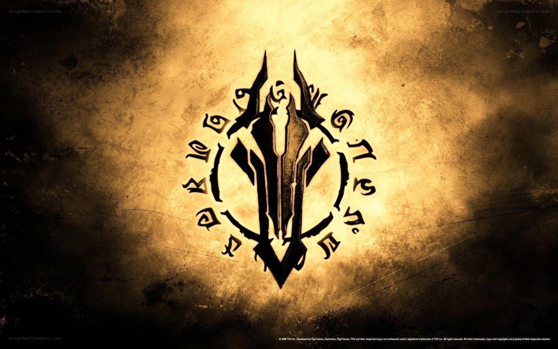 Diablo III logo wallpaper
