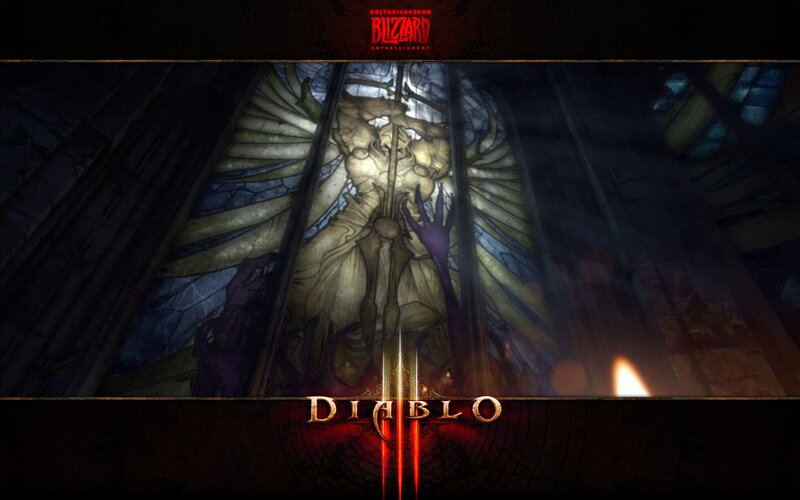 Diablo III stained glass artwork