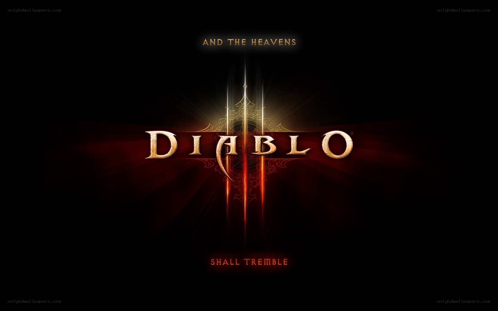 Diablo III title screen