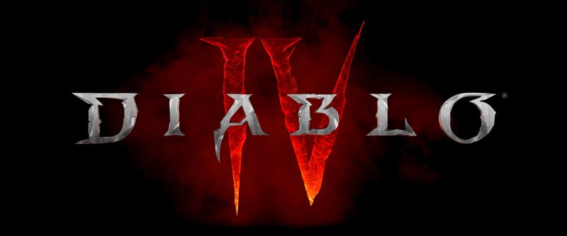 Diablo IV Logo — Black, Dark, Dramatic