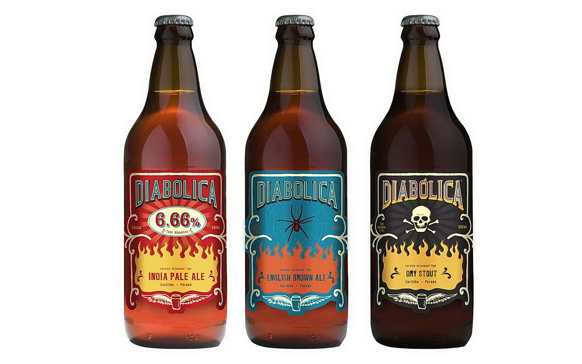 Diabolica beer bottle lineup