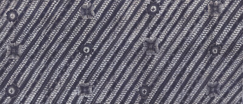 Diagonal Batik Pattern — Black