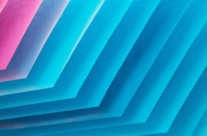 Diagonal Blue and Pink Stripes