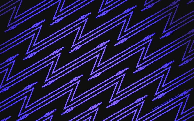 Diagonal Cable Pattern — Blue