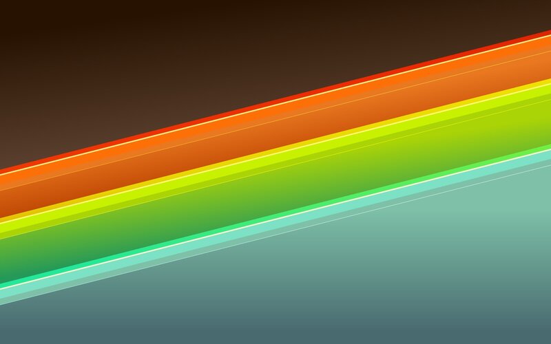 Diagonal Color Bands — Green