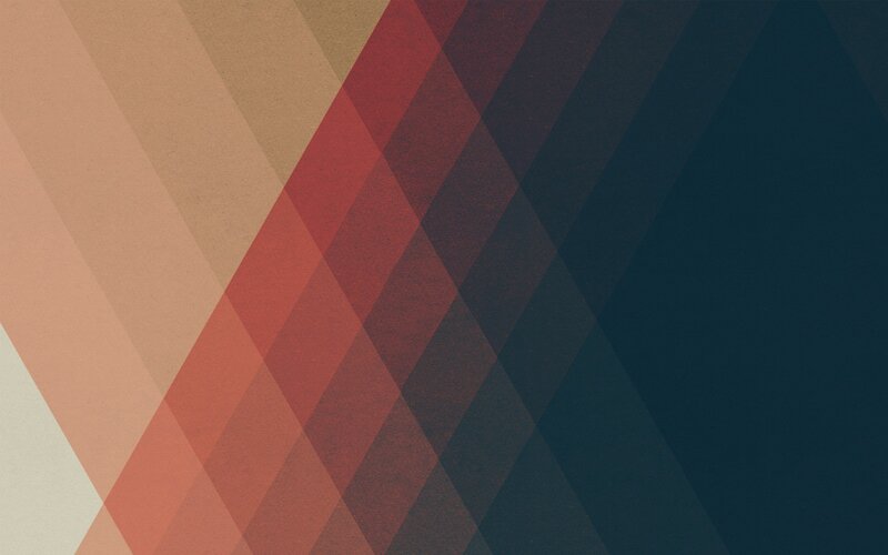 Diagonal Color Bands — Red
