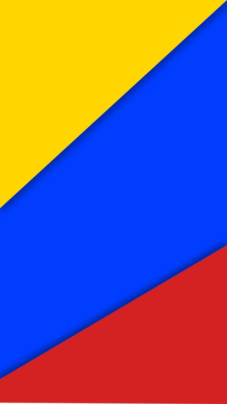Diagonal Color Blocks — Yellow
