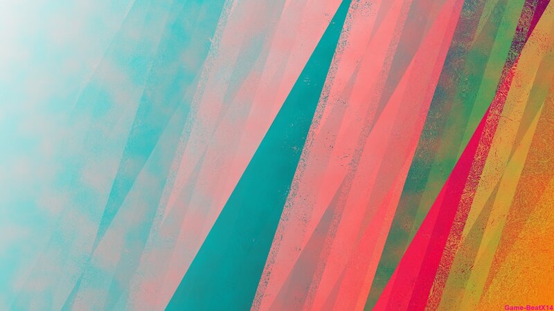 Diagonal Color Stripes — Cyan
