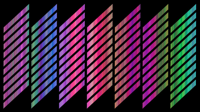 Diagonal Color Stripes — Pink