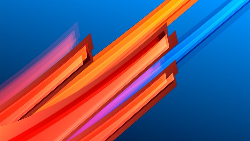 Diagonal Colored Bars — Blue