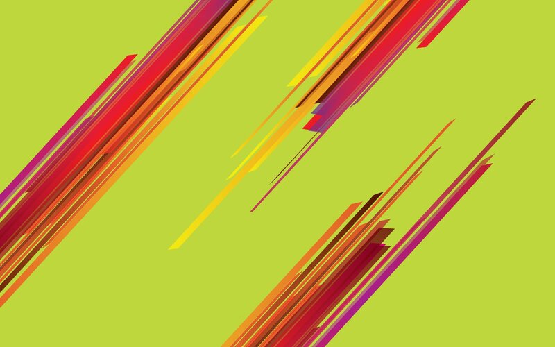 Diagonal Colored Lines — Green