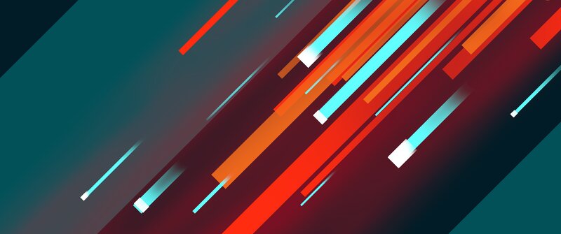 Diagonal Colored Lines — Red