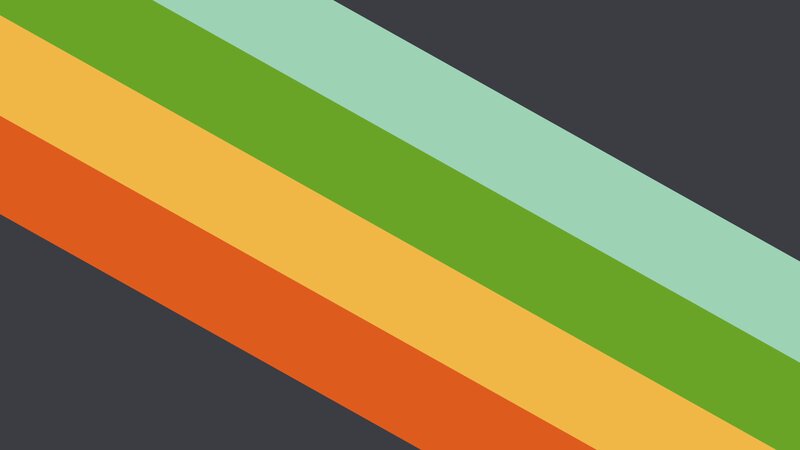 Diagonal Colored Stripes — Green, Calm, Abstract