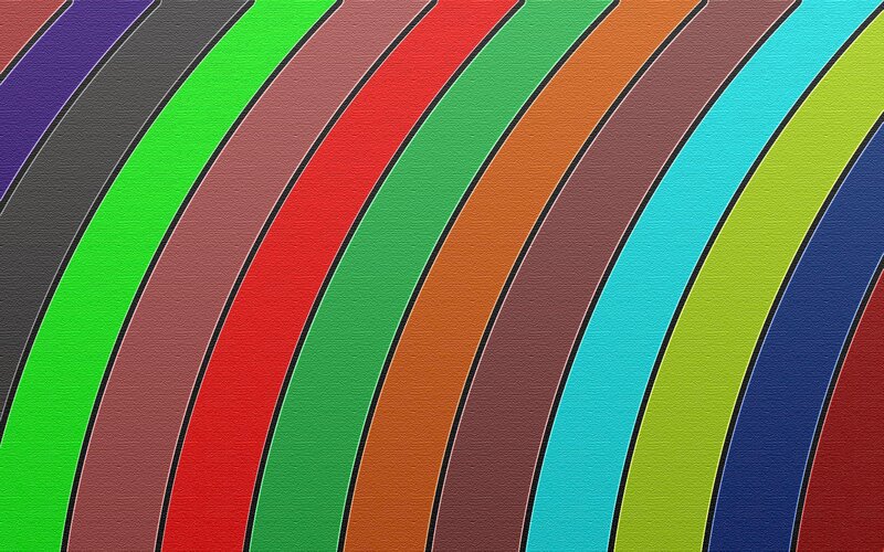 Diagonal Colored Stripes — Green, Vibrant