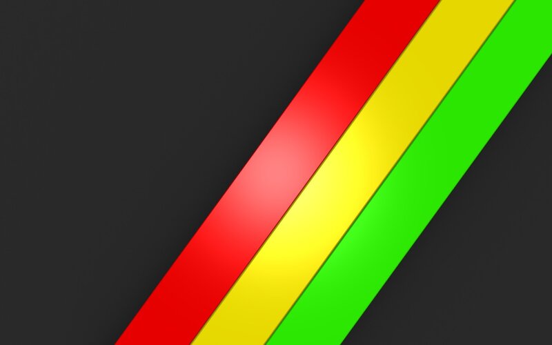 Diagonal Colored Stripes — Red, Minimalist