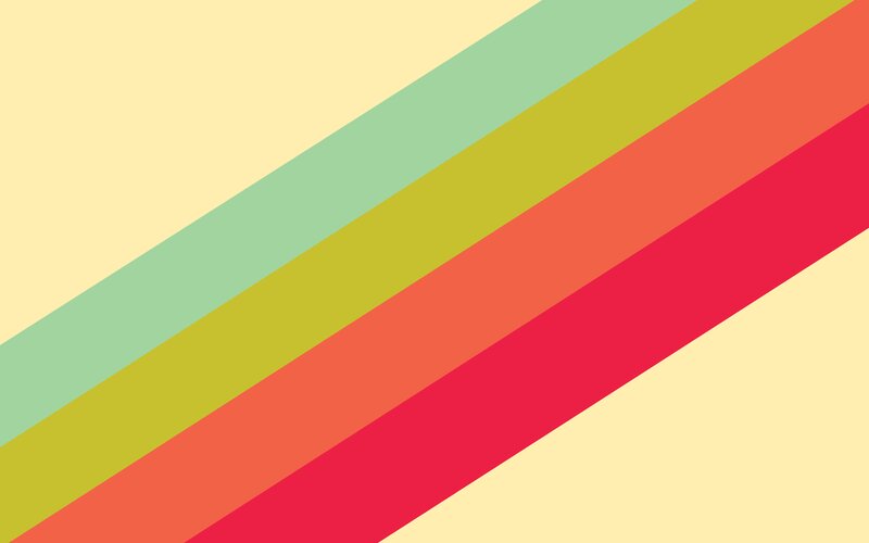 Diagonal Colored Stripes — Yellow, Calm, Abstract