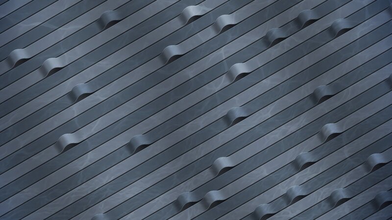 diagonal corrugated metal pattern