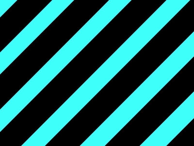 diagonal cyan and black stripes