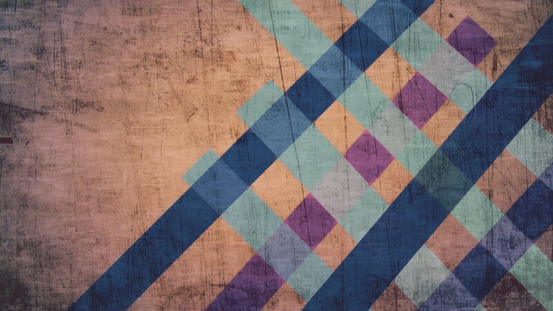 Diagonal Geometric Pattern — Blue
