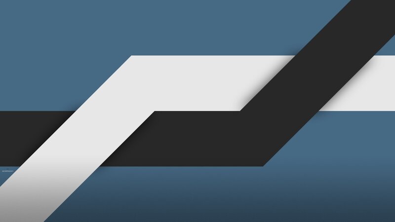 Diagonal Geometric Shapes — Blue, Minimalist