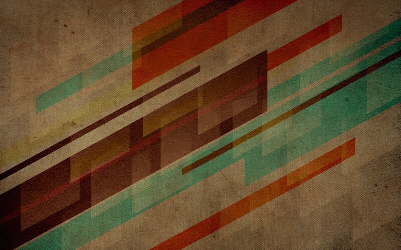 Diagonal Geometric Shapes — Brown