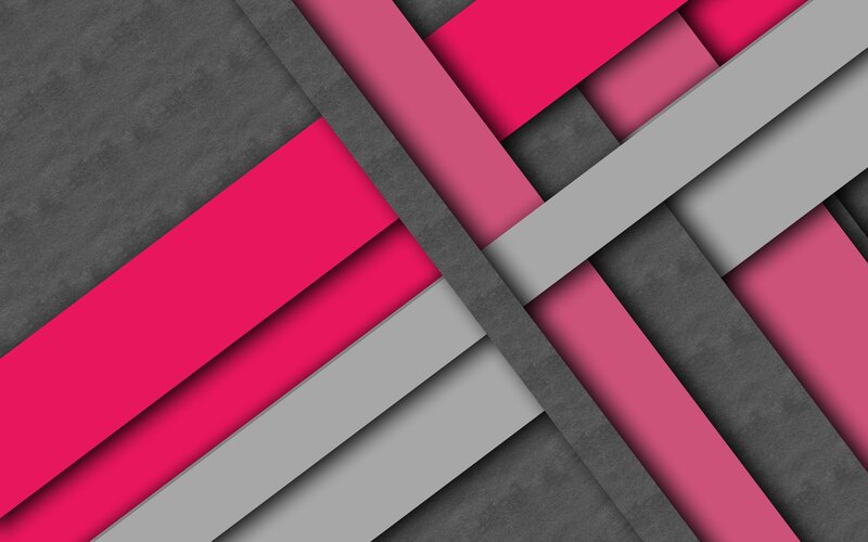 Diagonal Geometric Shapes — Pink