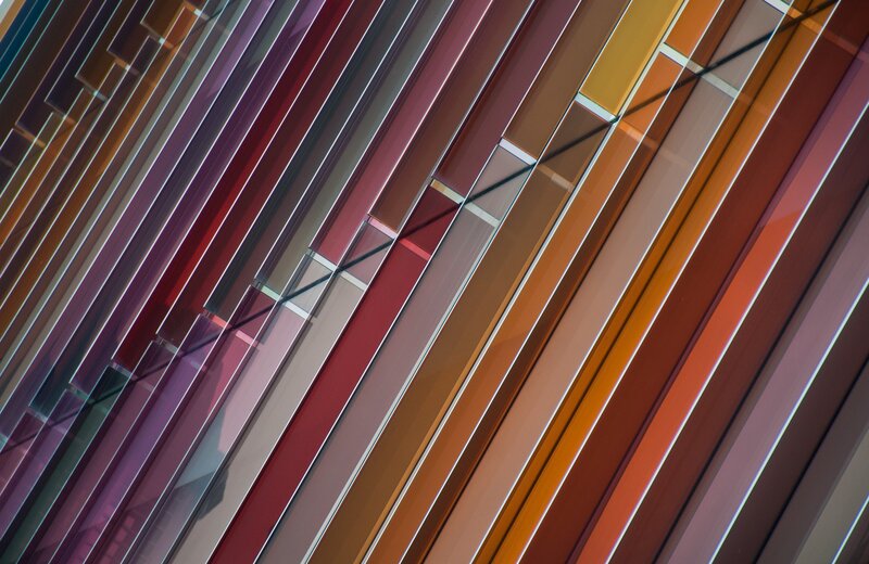 Diagonal Glass Panels