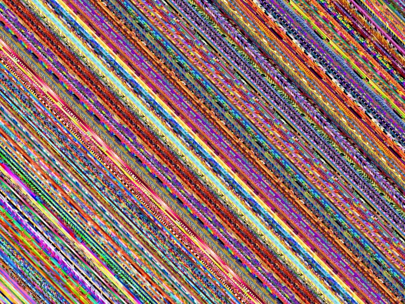Diagonal Glitch Lines