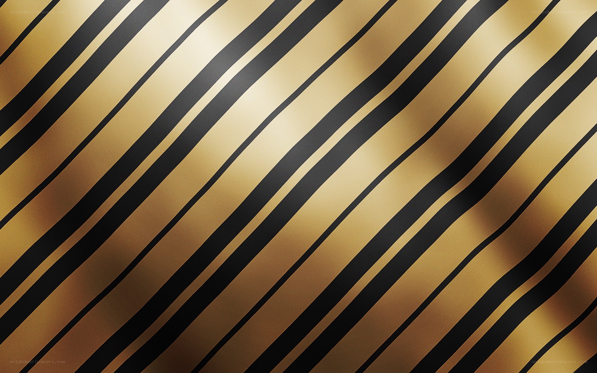 diagonal gold and black stripes