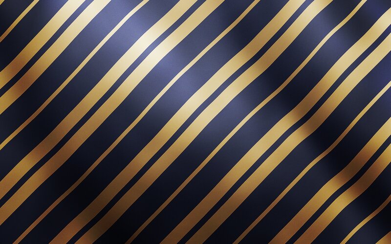 Diagonal Gold Stripes