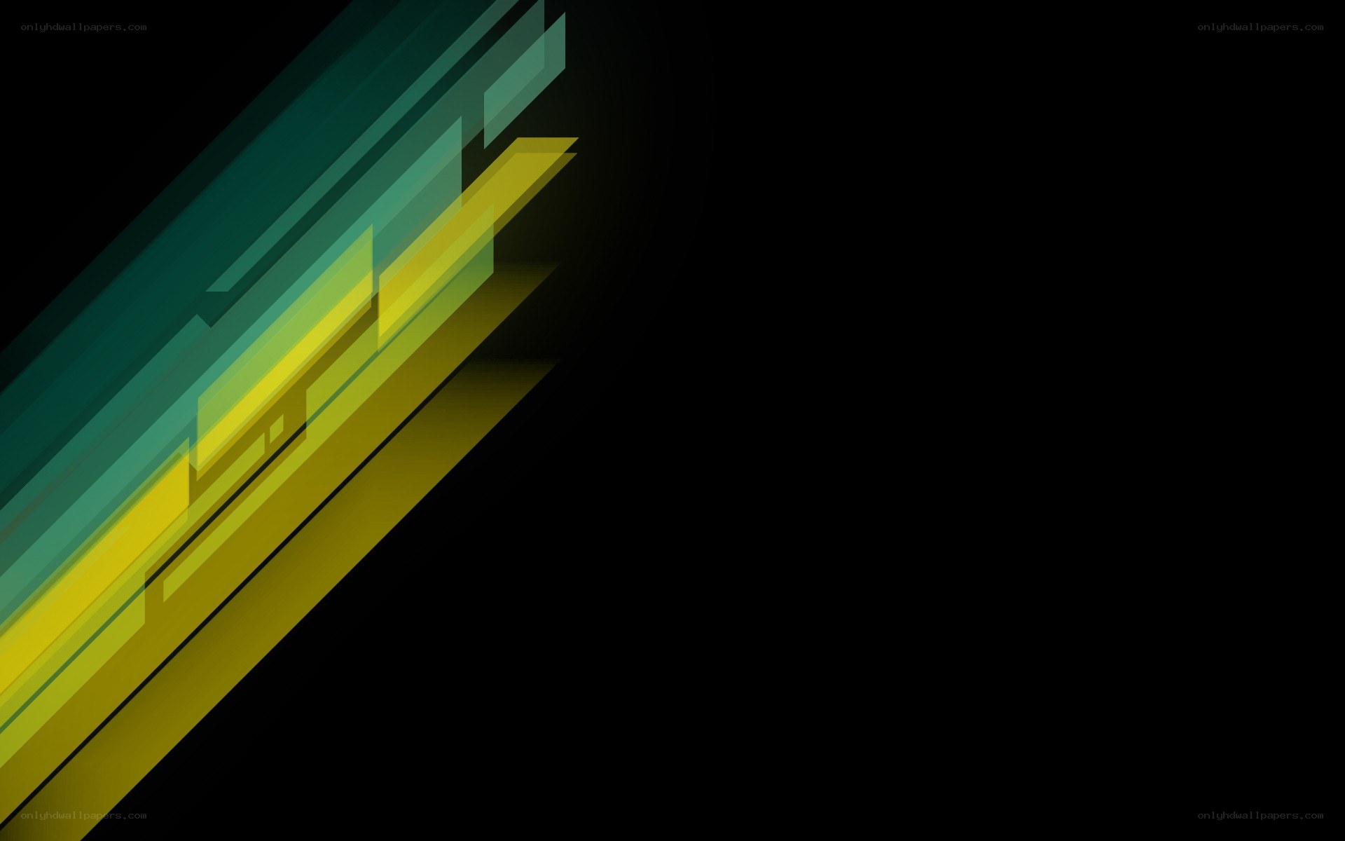 diagonal green and yellow stripes