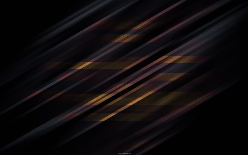 Diagonal Light Streaks — Black, Dynamic, Abstract, Lines