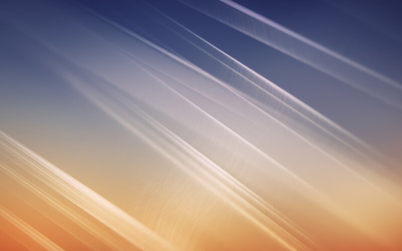 Diagonal Light Streaks — Blue, Calm, Sunset