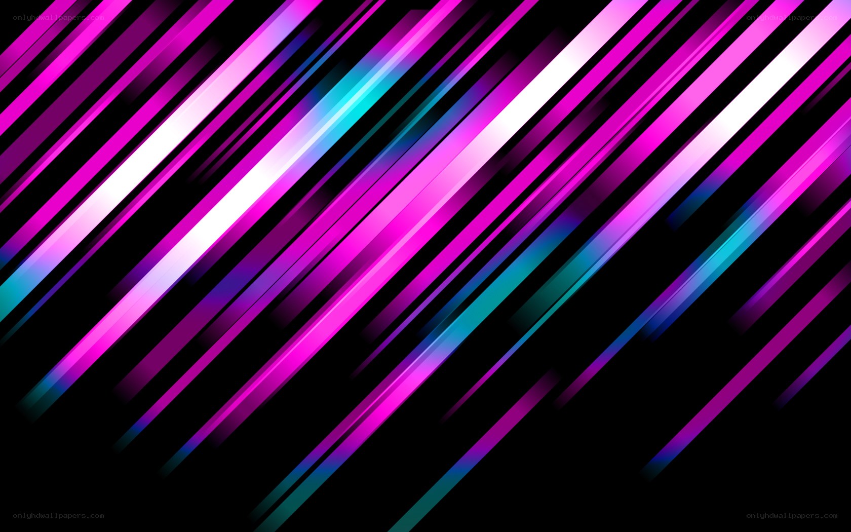 diagonal neon light streaks