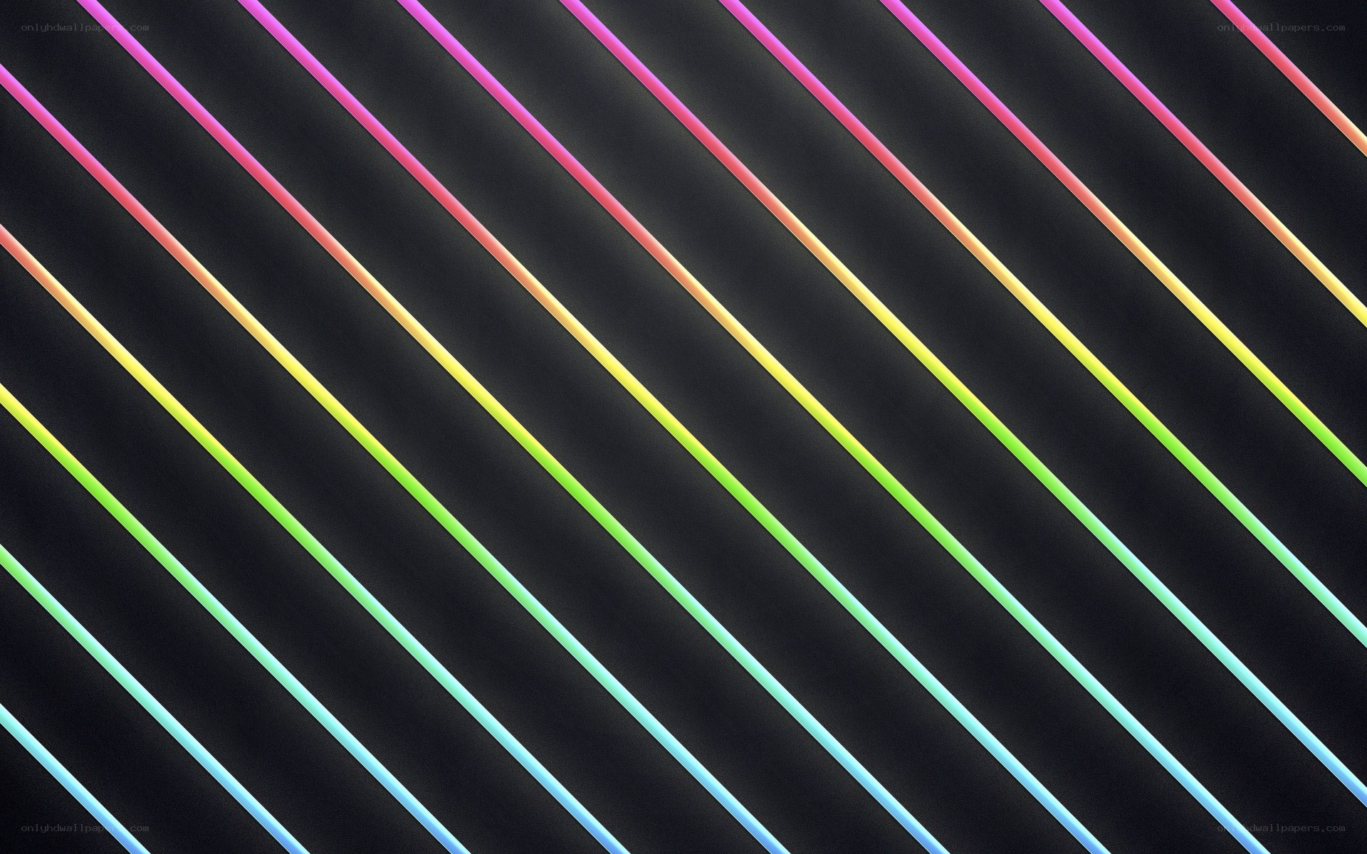 diagonal neon light stripes