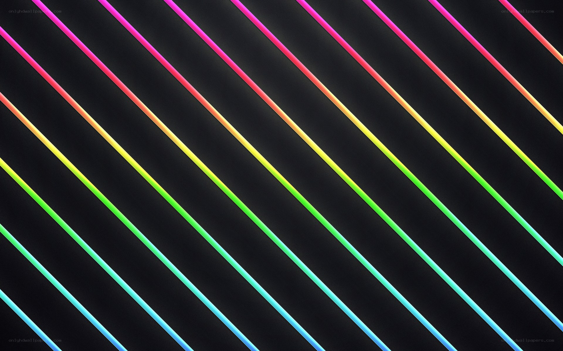 diagonal neon light stripes