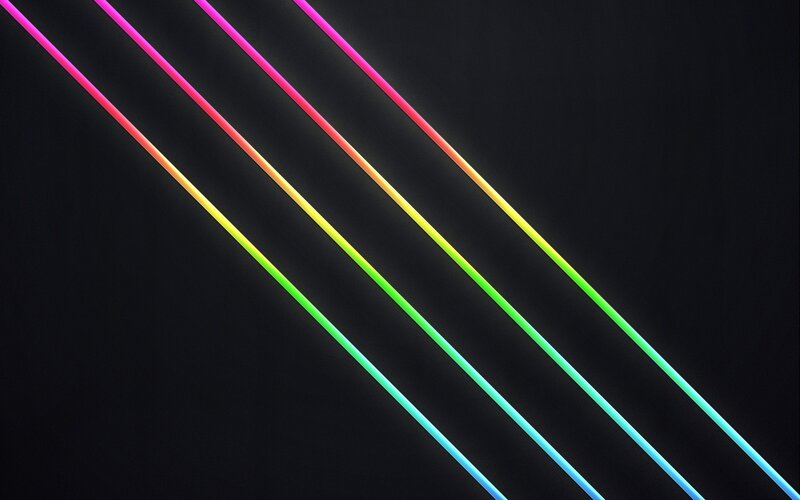 Diagonal Neon Lines