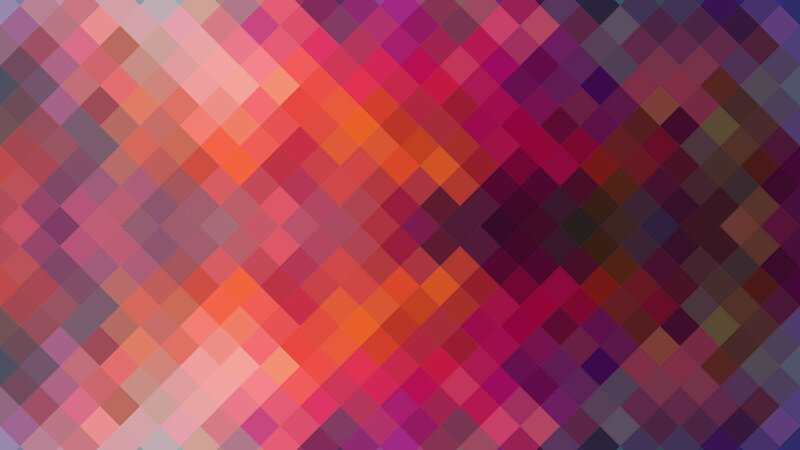 Diagonal Pixel Grid — Red