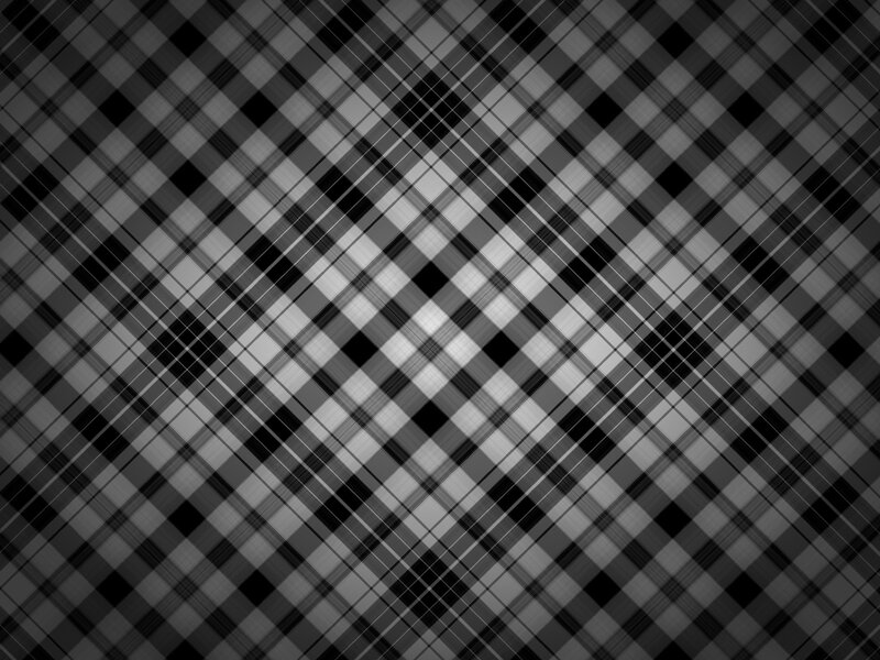 Diagonal Plaid Pattern — Black
